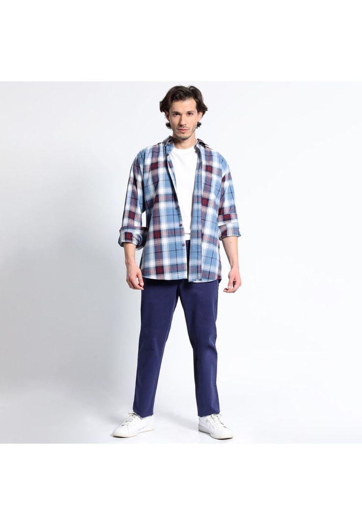 Camisa Manga Larga Franela Regular Fit-2