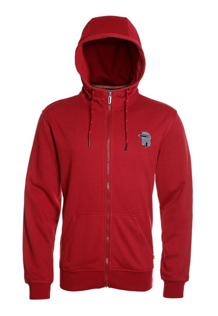 Poleron Full Zipper Rojo oscuro-3