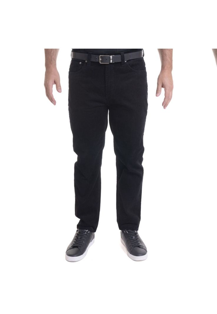Pantalón Cotelé Gris oscuro-0