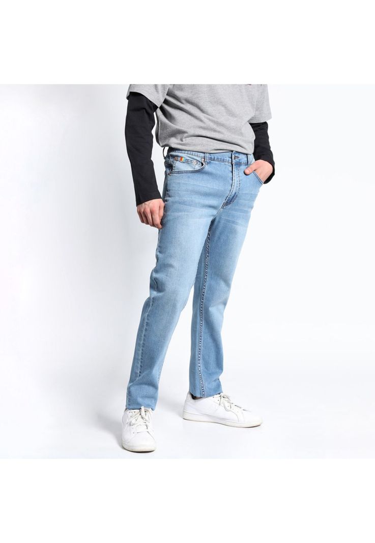 Jeans Desgastado Spandex-0