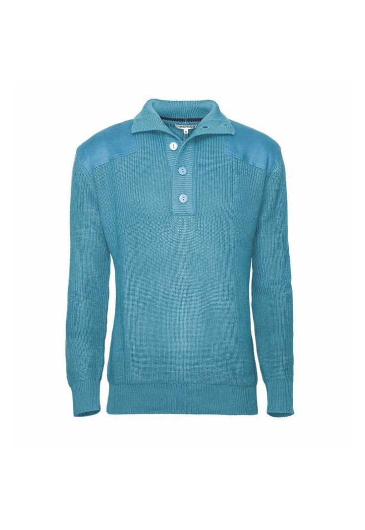 Sweater Botón Medio Calipso Oscuro-2