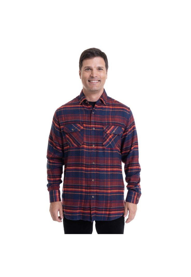 Camisa Leñadora Azul-0