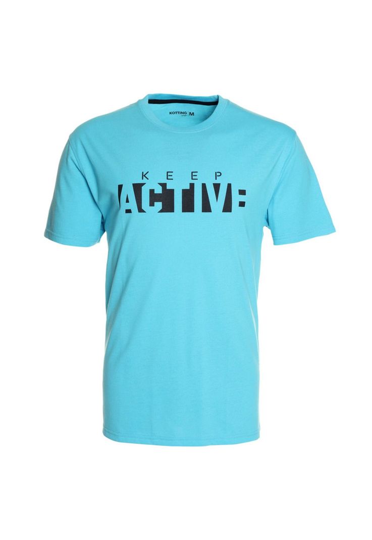 Polera Estampada Sport Celeste-3