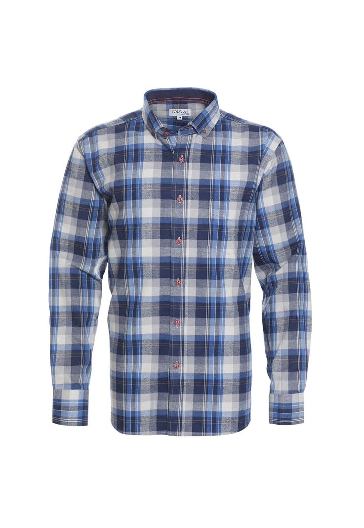 Camisa Manga Larga Franela Regular Fit-0