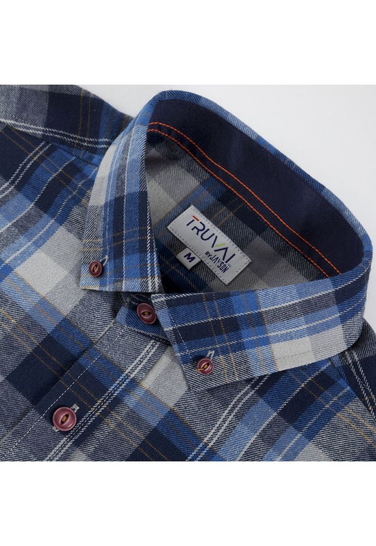 Camisa Manga Larga Franela Regular Fit-1