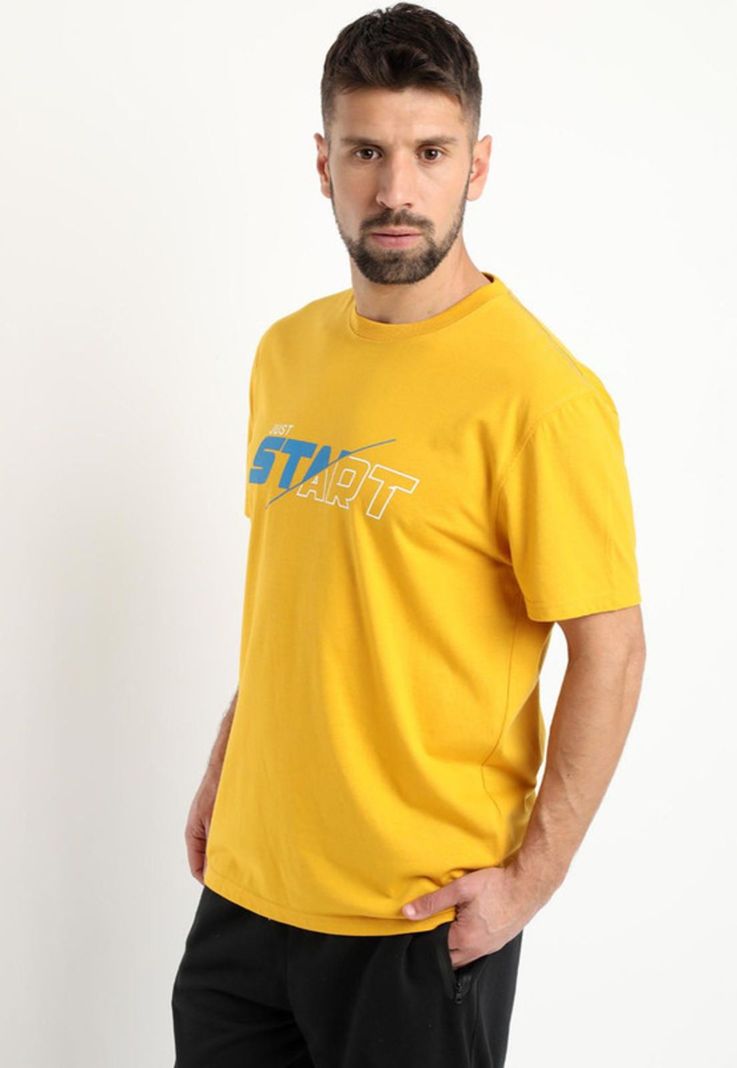 Polera Estampada Sport Amarillo-1