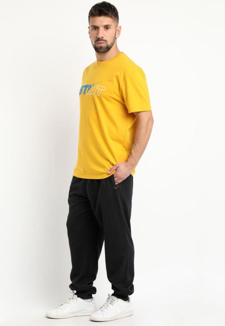 Polera Estampada Sport Amarillo-2