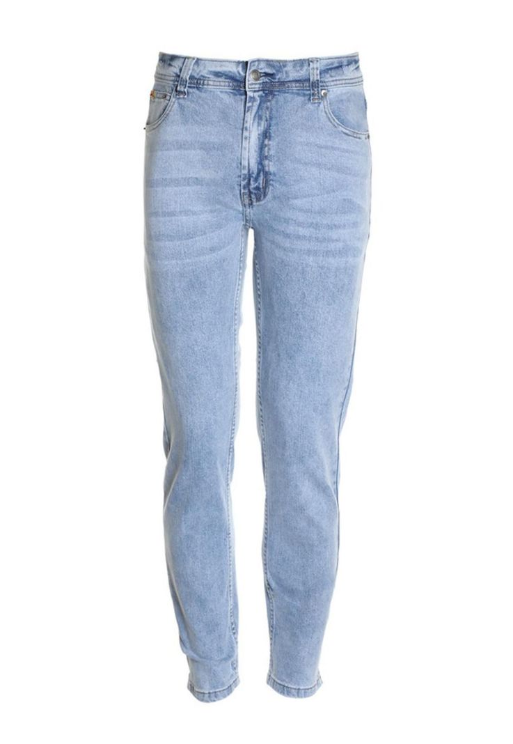 Jeans Tendencia Slim Fit Azul Claro Denim-3