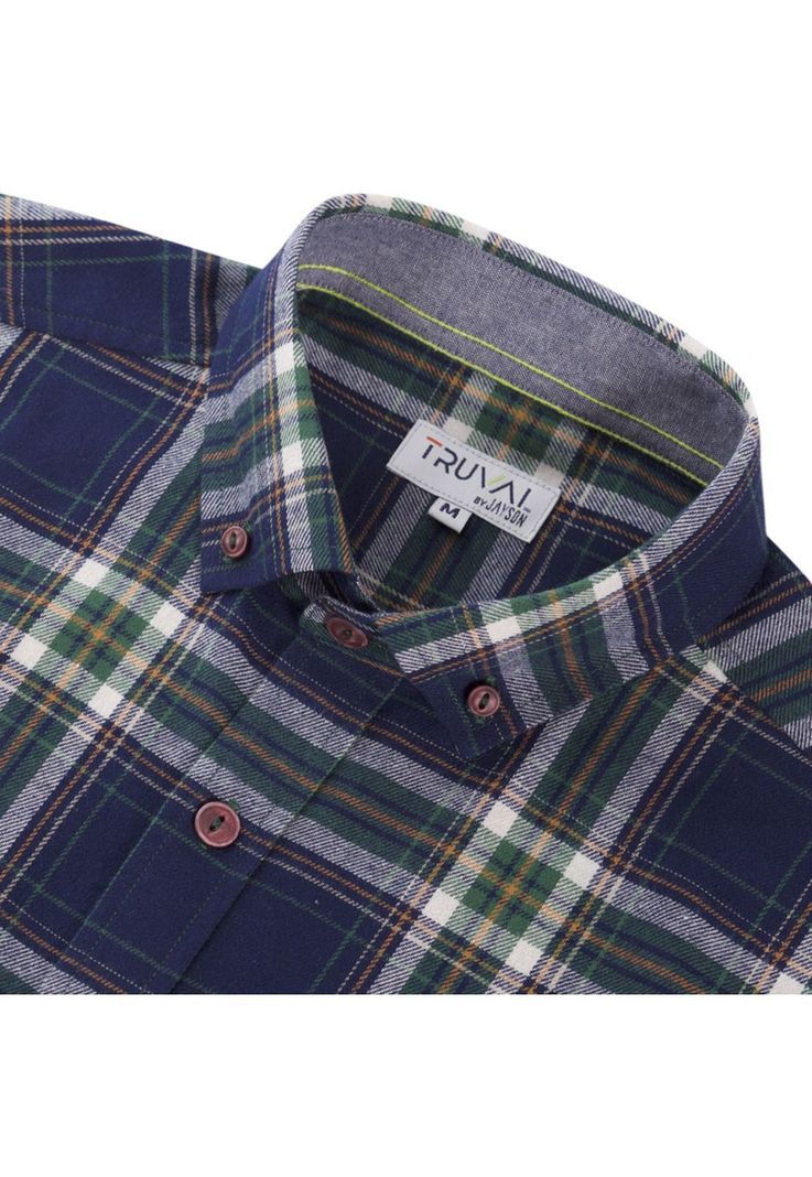 Camisa Manga Larga Franela Regular Fit-2