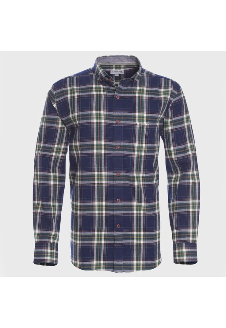 Camisa Manga Larga Franela Regular Fit-3
