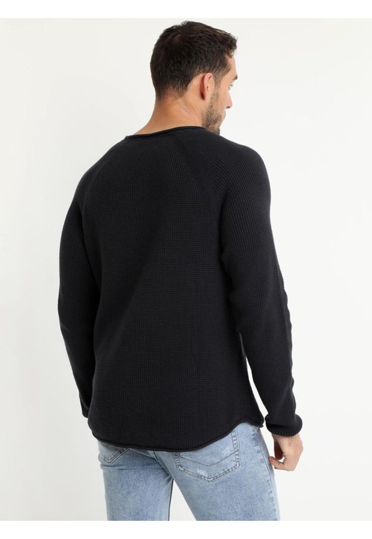 Sweater Cuello Redondo Gris Medio-2