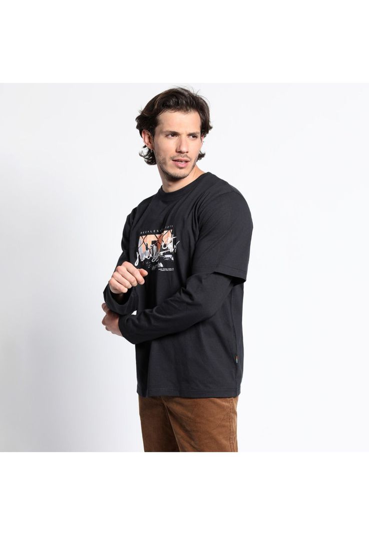 Polera Manga Larga Cuello Redondo Print Random-1