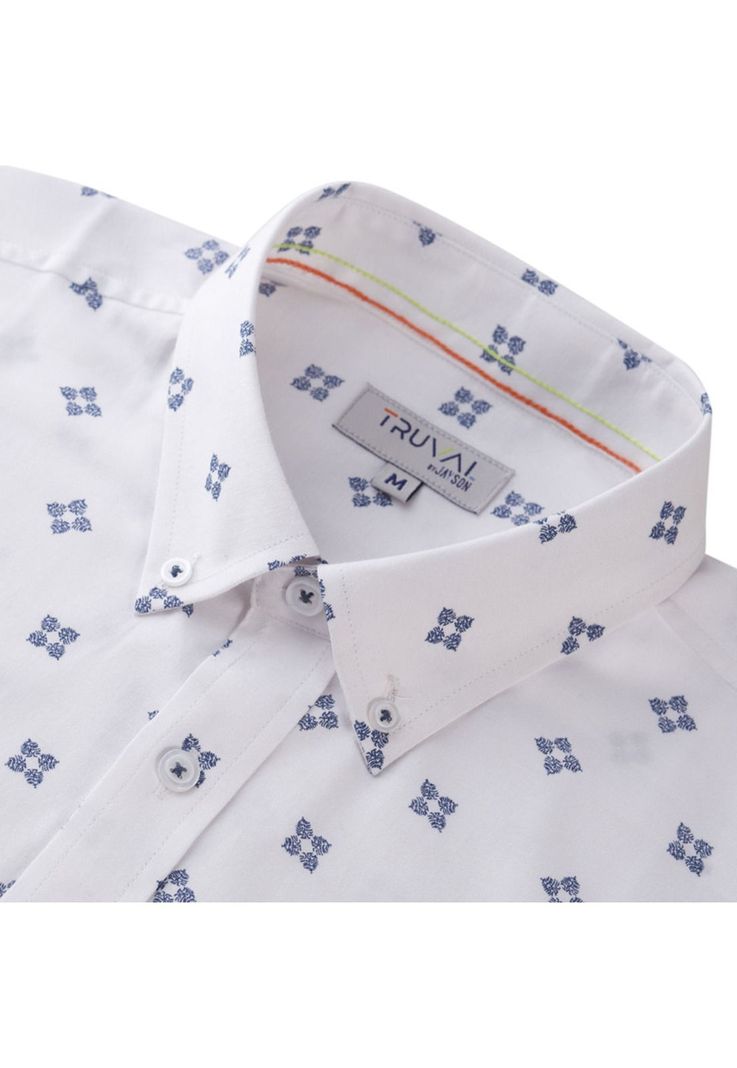 Camisa Manga Larga Oxford Estampada Slim Fit-3