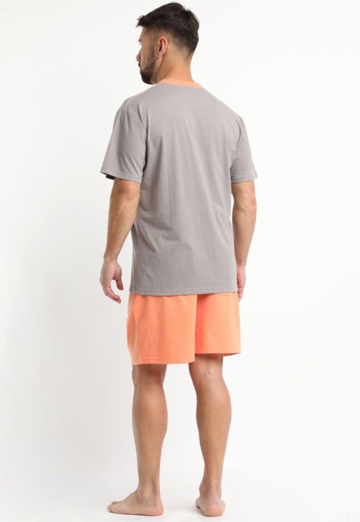 Pijama Jersey Estampado Gris claro-2