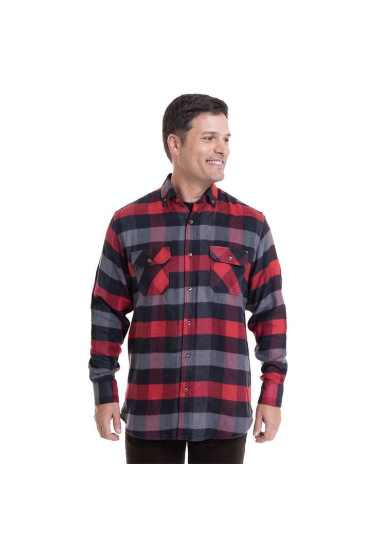 Camisa Leñadora Rojo-0