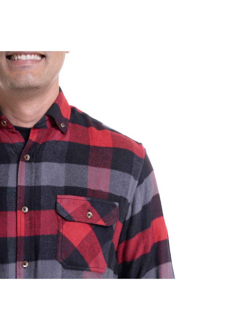Camisa Leñadora Rojo-3