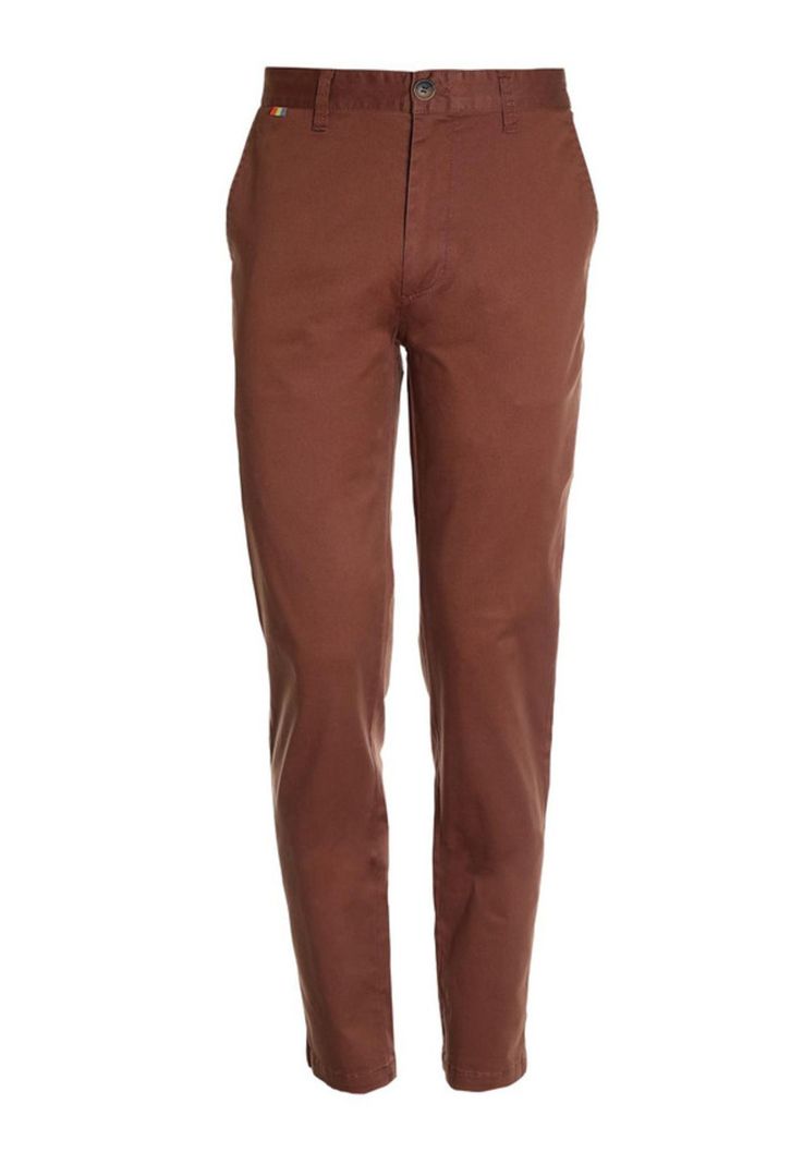 Pantalón Frente Plano Slim Fit Ladrillo-3