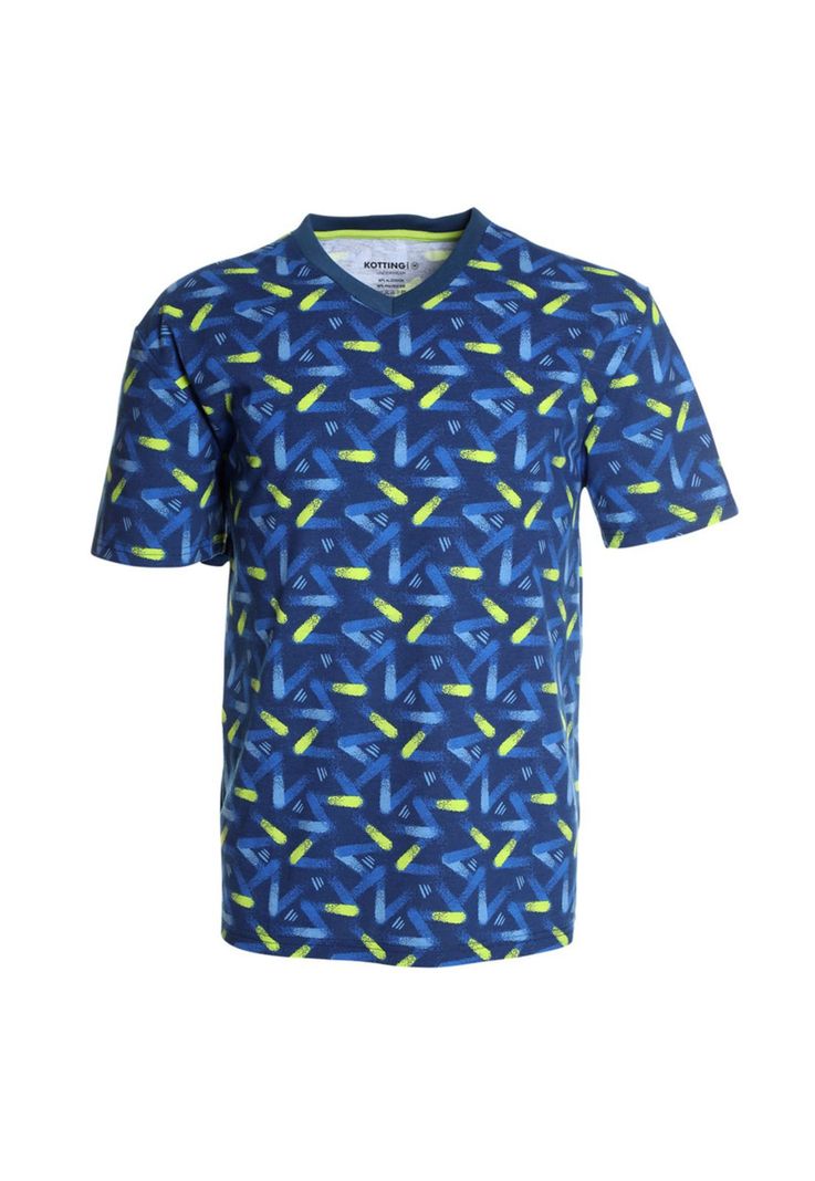 Pijama Jersey Estampado Joven Azul-3