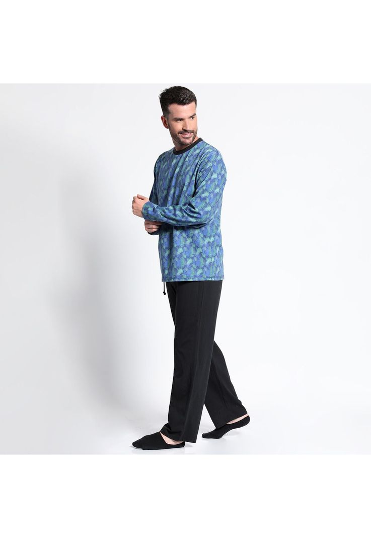 Pijama Jersey Print Juvenil-1