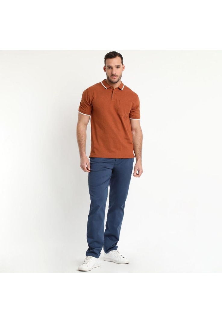 Polera Pique Ladrillo-0