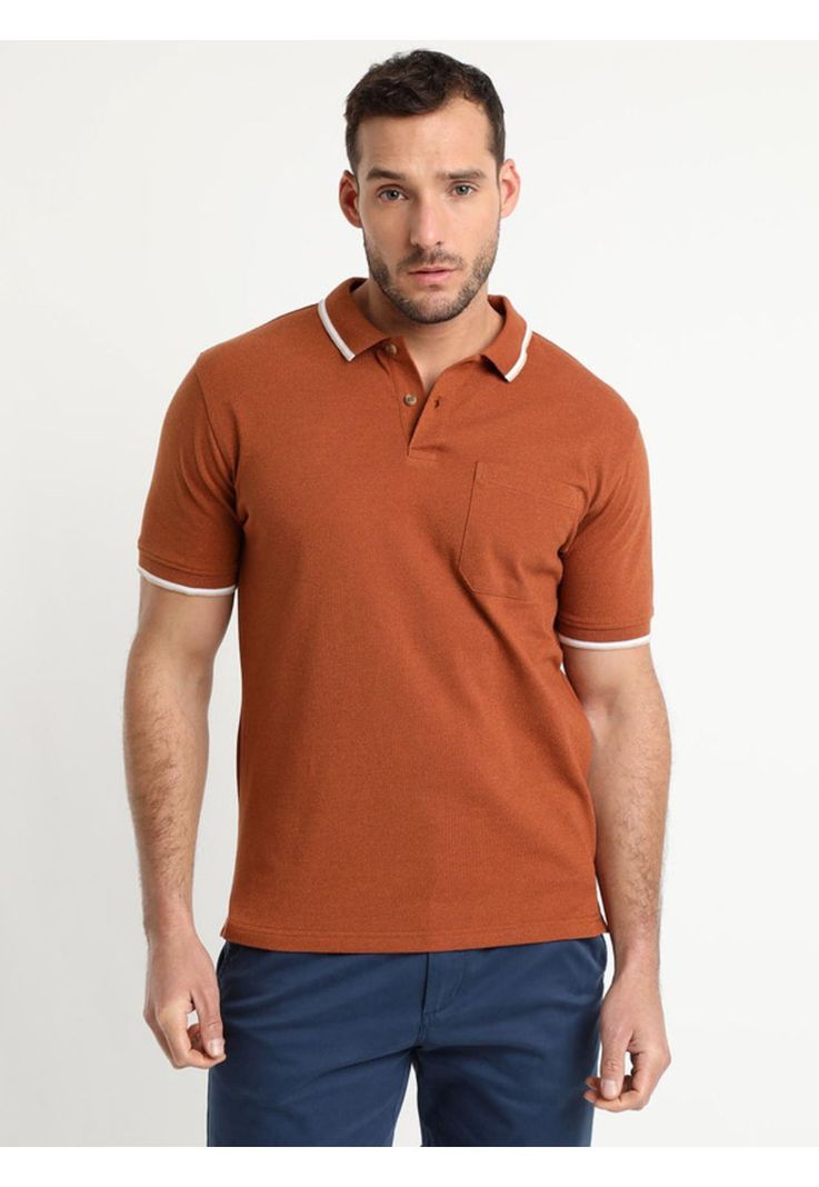 Polera Pique Ladrillo-1
