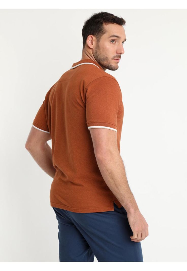 Polera Pique Ladrillo-2