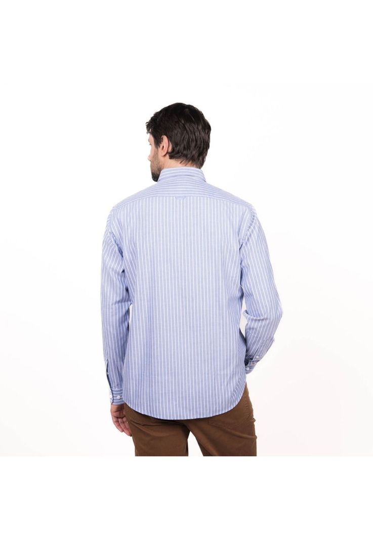 Camisa Oxford Listada Slim Fit-1