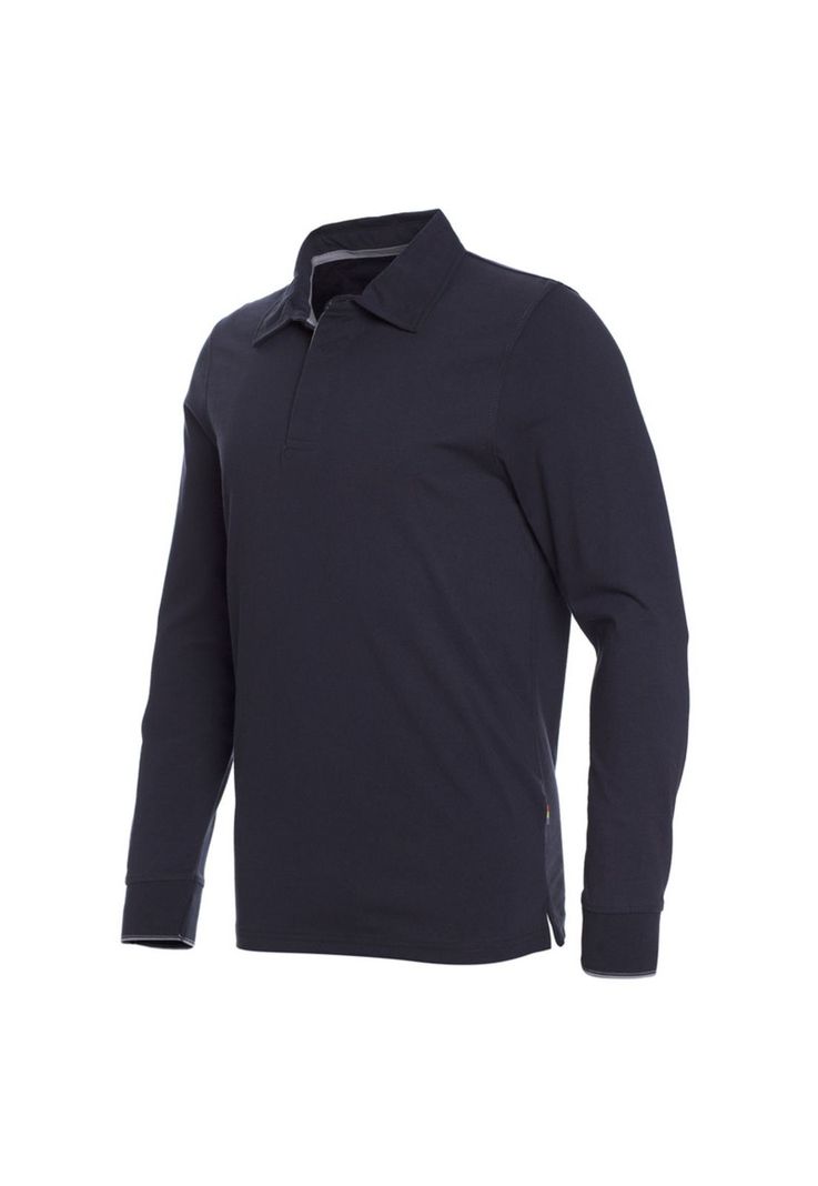 Polera Manga Larga Cuello Camisero Regular Fit-1