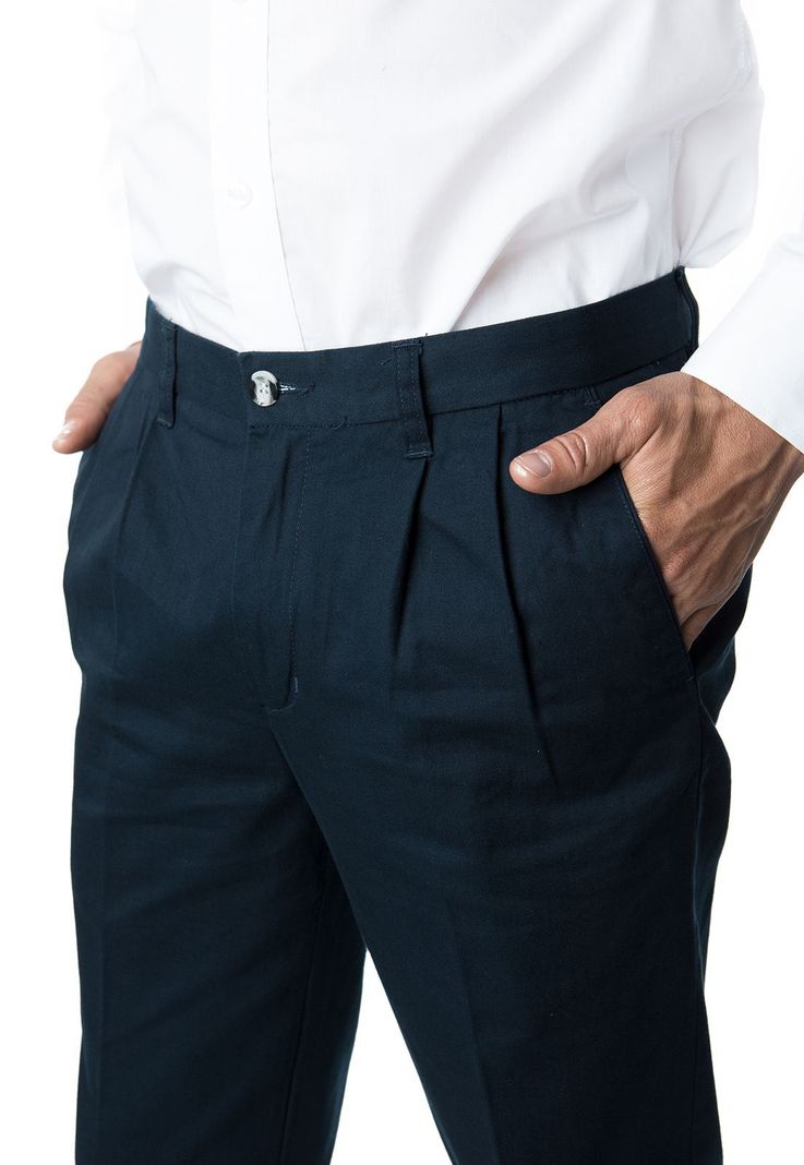 Pantalón Gabardina Pinzado-0