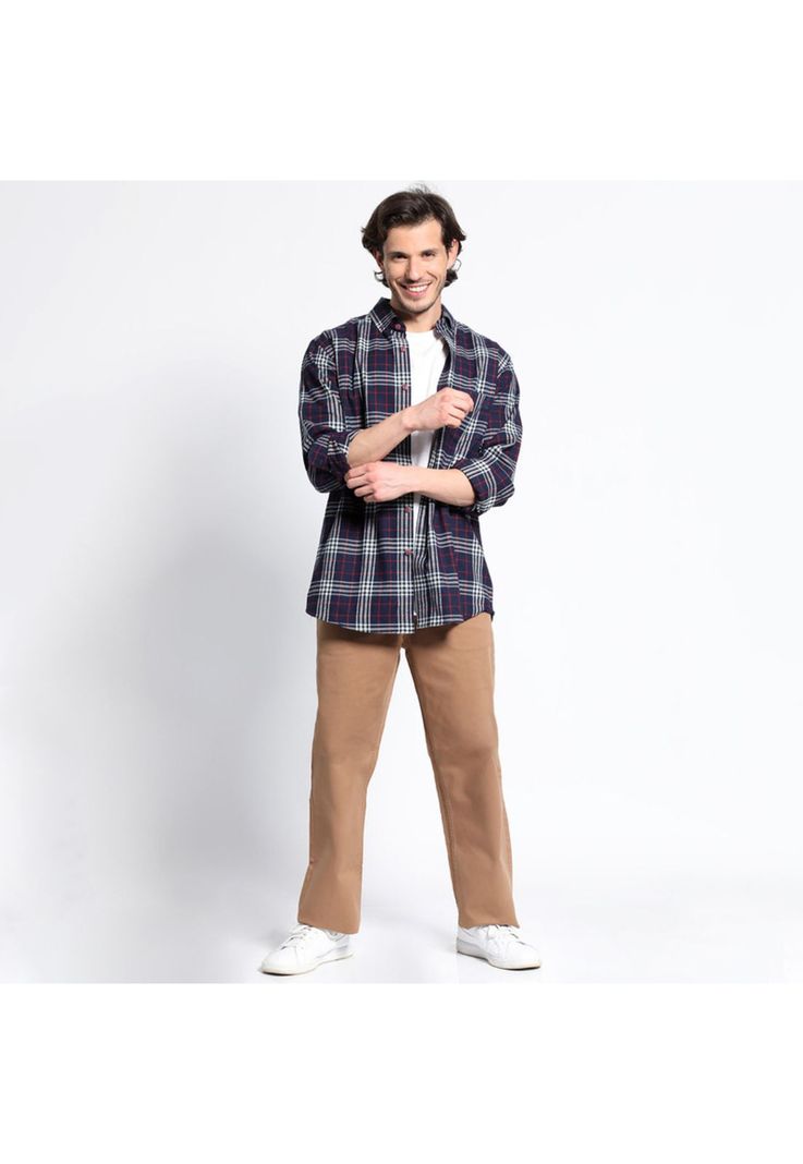 Camisa Manga Larga Franela Regular Fit-2