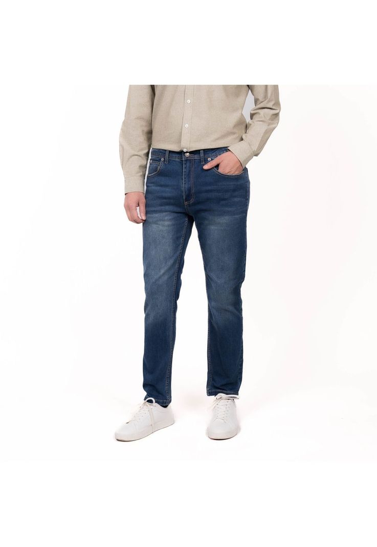 Jeans Tendencia Slim Fit-0