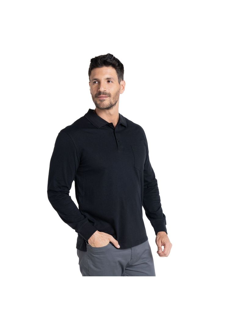 POLERA MANGA LARGA JERSEY CUELLO CAMISERO-0