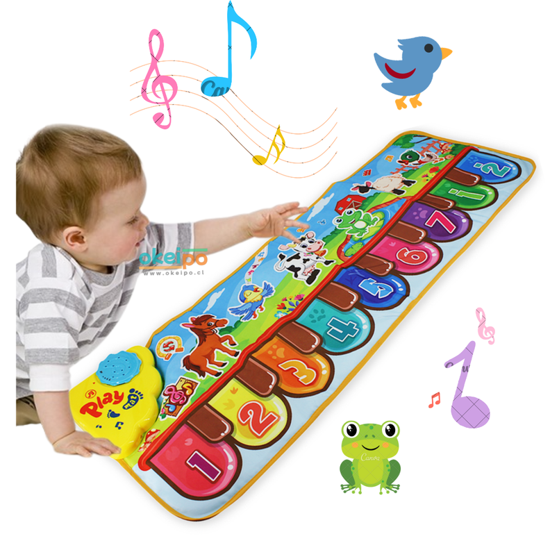 Alfombra Sonidos de Animales Piano Musical para Niños-0