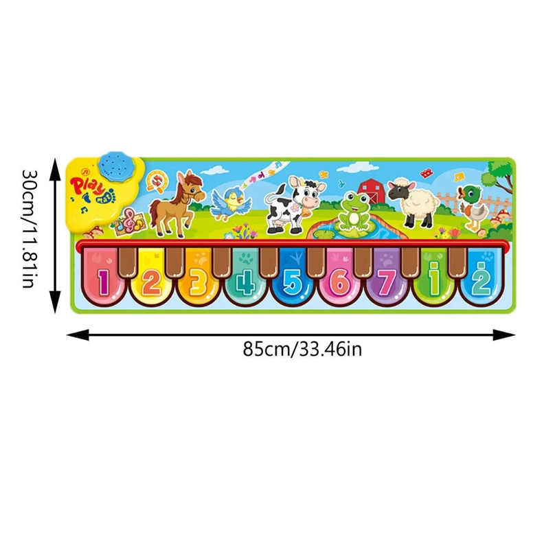 Alfombra Sonidos de Animales Piano Musical para Niños-2
