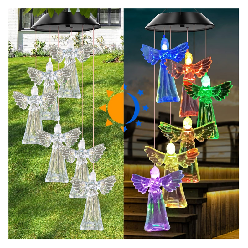 Colgante Solar Ángeles Luz Multicolor-0