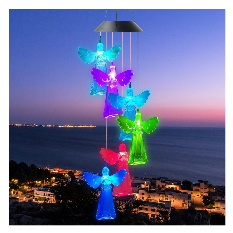 Colgante Solar Ángeles Luz Multicolor-3