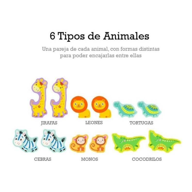 Juego de Equilibrio Arca de Animales de Madera-2