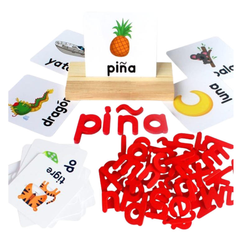 Juego de Madera Aprendo Ortografía en Español-3