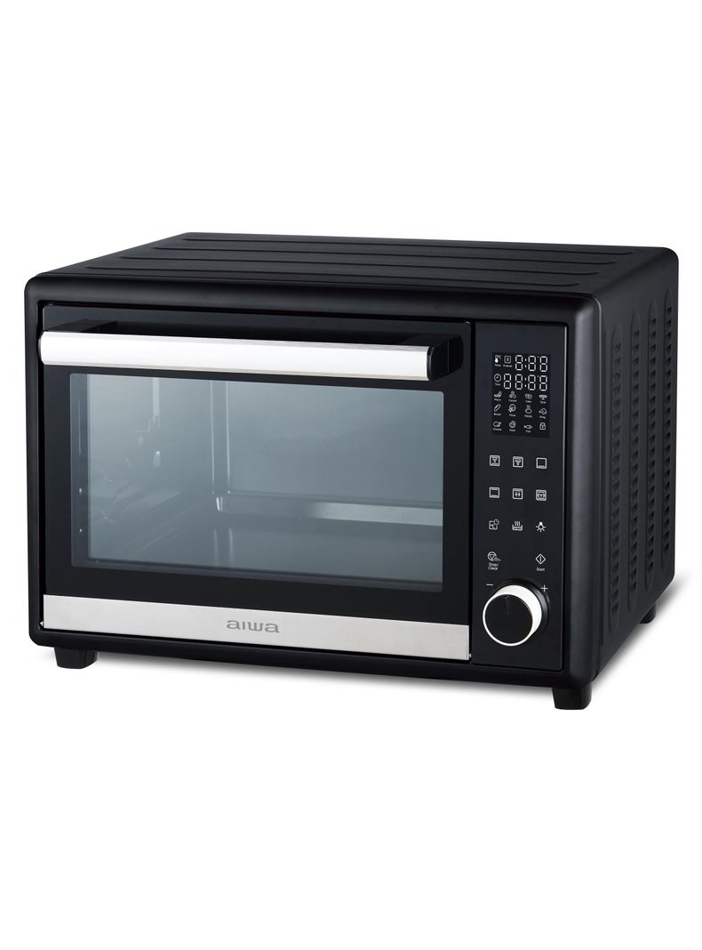Horno Eléctrico Aiwa 32l Antiadherente Modo Asador Aw-ok32-1