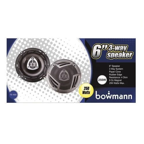 Parlantes Auto 16cm 3 Vias 250w Bowmann Ts-1650-2