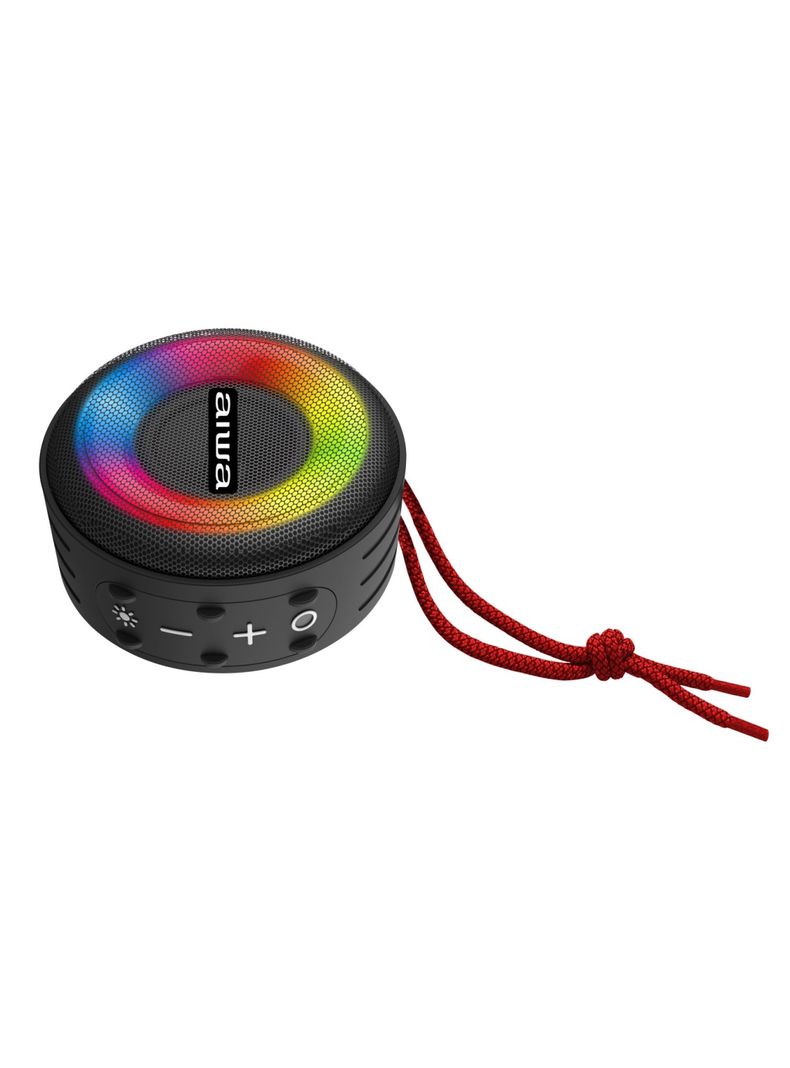 Parlante Portátil Bluetooth Aiwa 10w Ipx6 Iluminado Aw-sj216-2