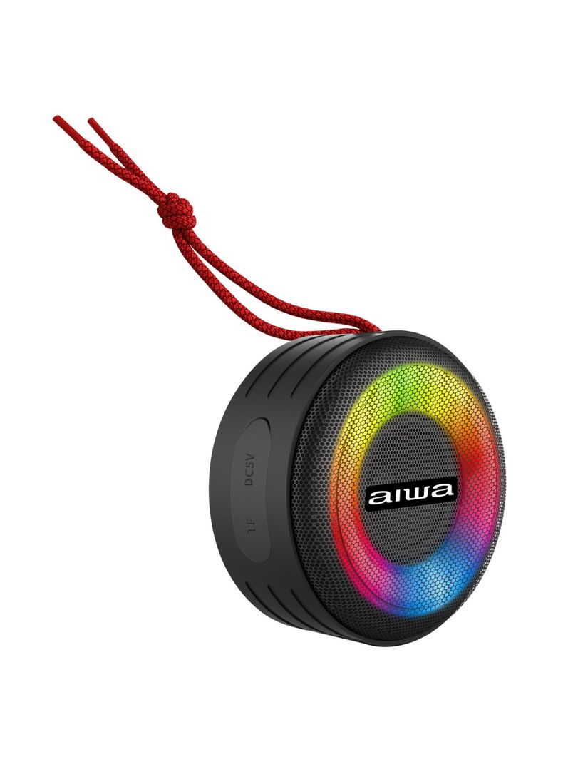 Parlante Portátil Bluetooth Aiwa 10w Ipx6 Iluminado Aw-sj216-3