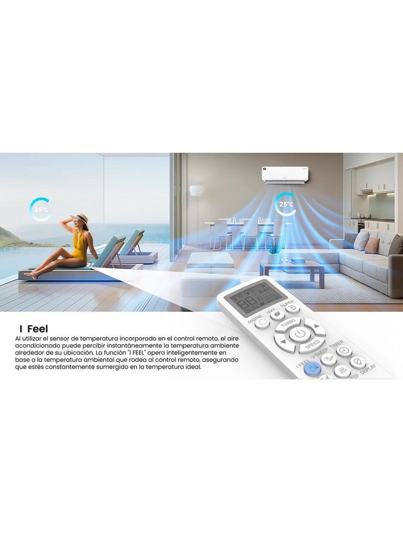 Aire Acondicionado Aiwa Split Inverter Frio Calor 18000btu AW-18INVG-2