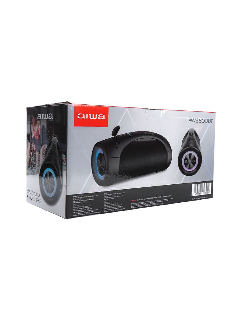 Parlante Portátil Bluetooth Tws Fm Boombox Aw-S600-4