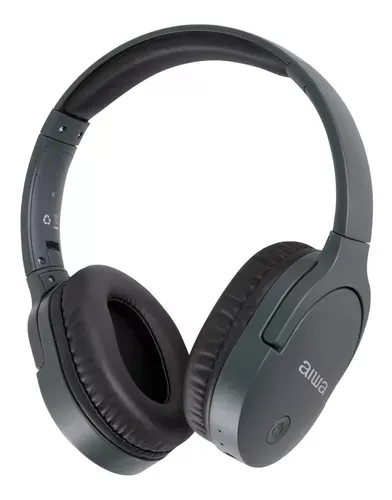 Audifonos Aiwa On-ear Bluetooth Microfono Aux Aw-k11b Negro