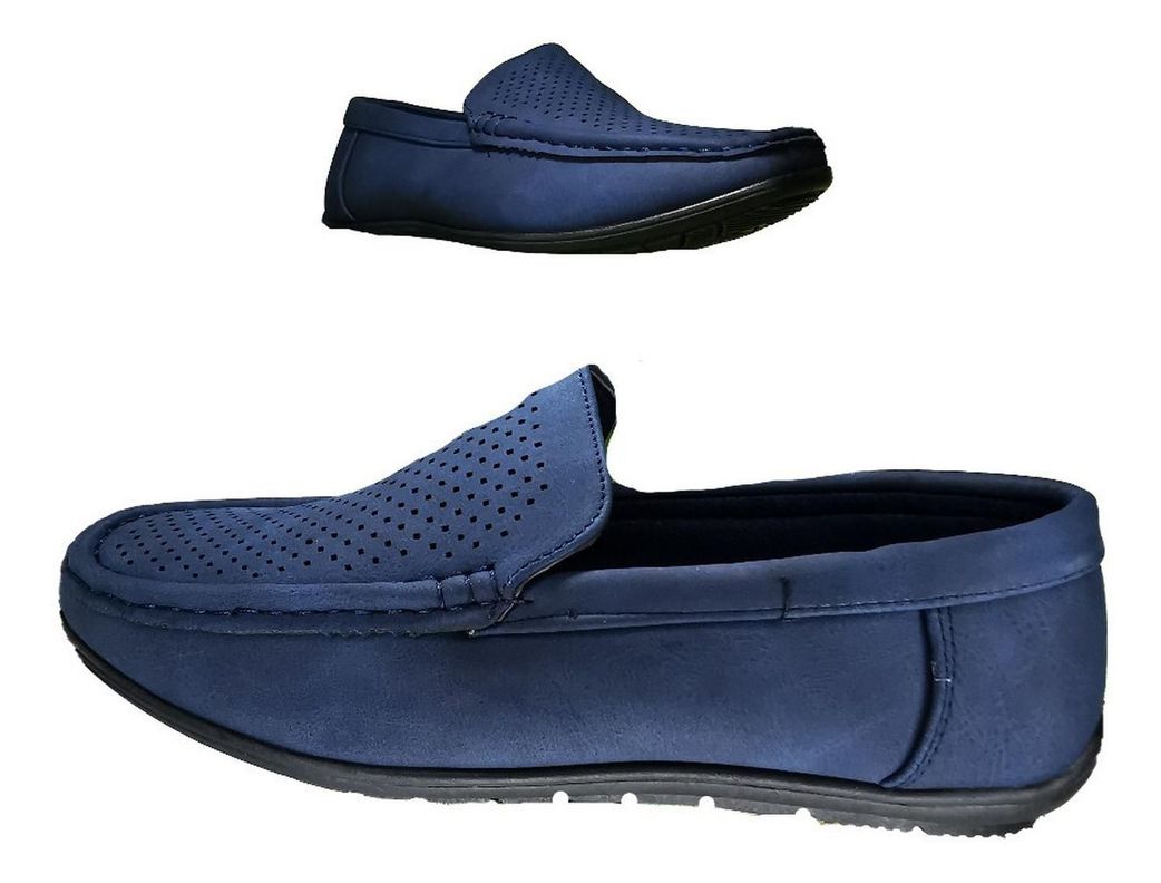 Mocasines Casual Azul Hombre 414 --1