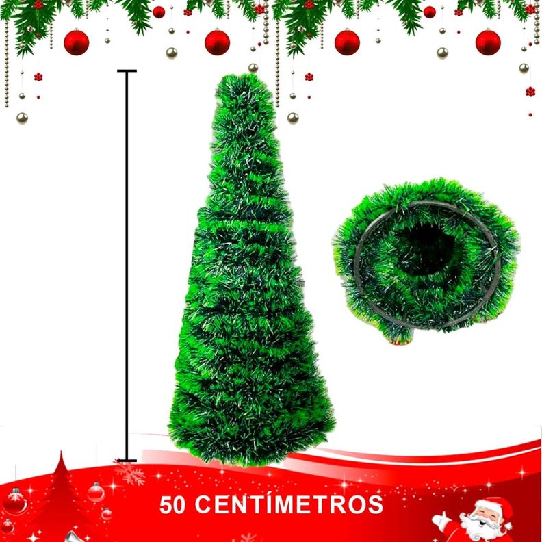 Arbol De Navidad 50 Cm Decorativo Interior-exterior Modelo03-0