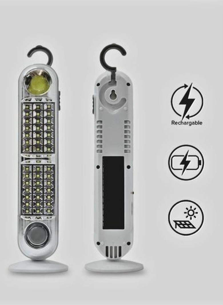 Lampara de Emergencia Recargable con Panel Solar 50 LEDS-1