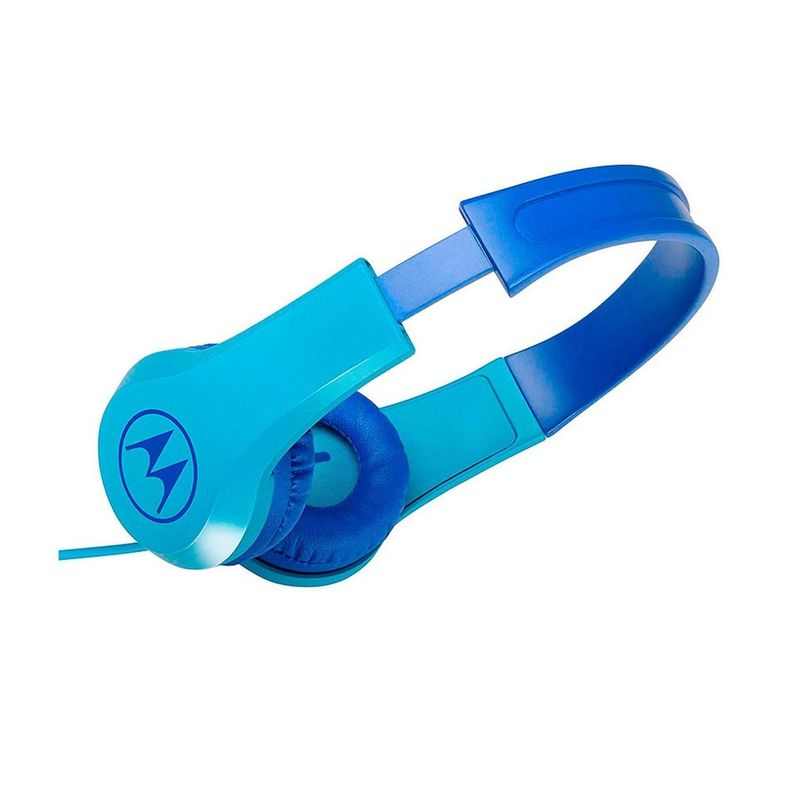 Audifonos Para Niños Motorola Squads 200azul Resistentes Microfono-0
