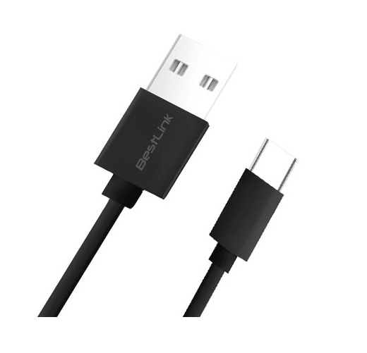 Cable De Carga USB Tipo C Carga Rápida De 2.4amp. 2 Mts. Negro Bestilink-0